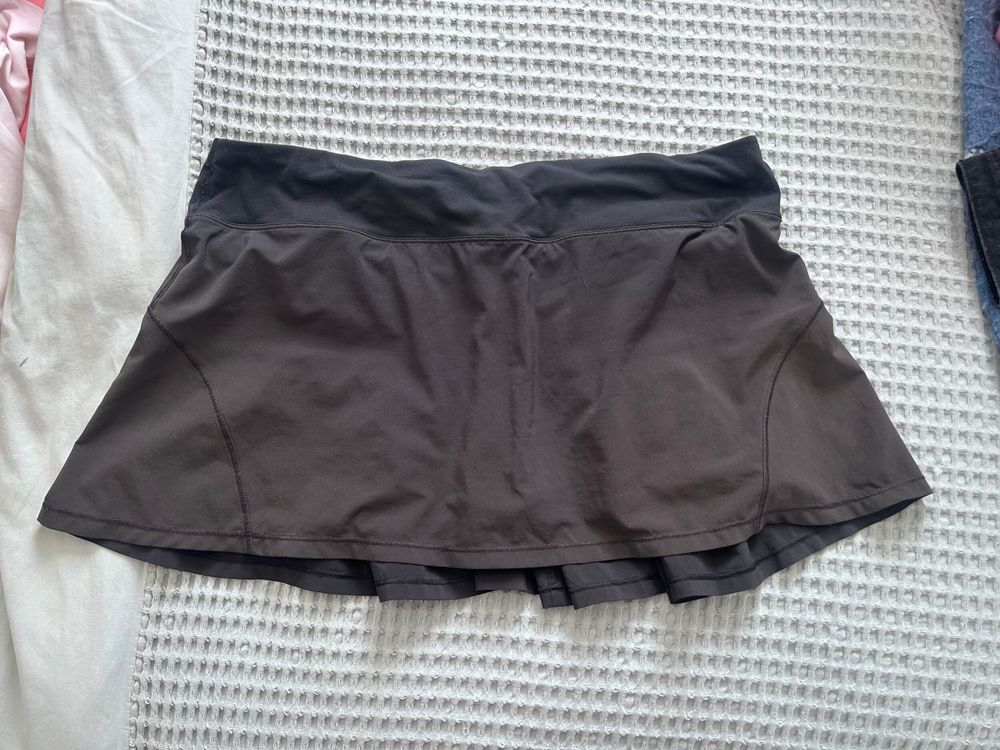 Lululemon Black Pleated Activewear Skirt Lulu12