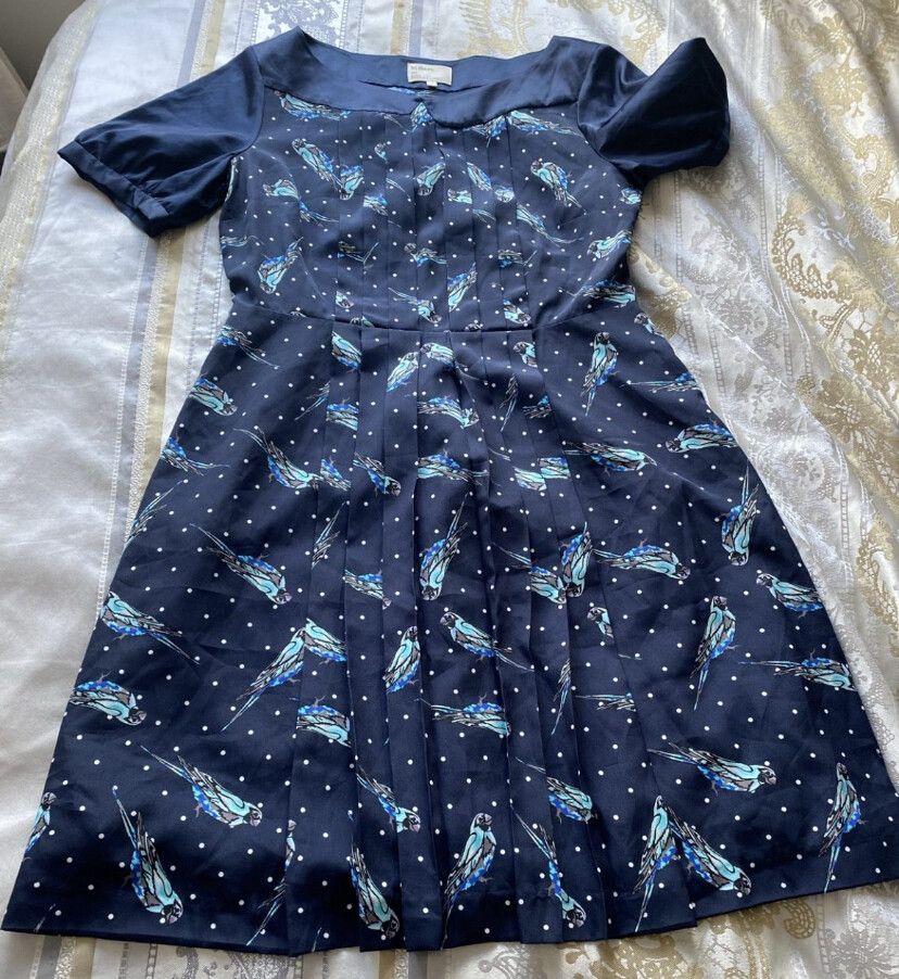 Karen Walker Navy Bird Dress