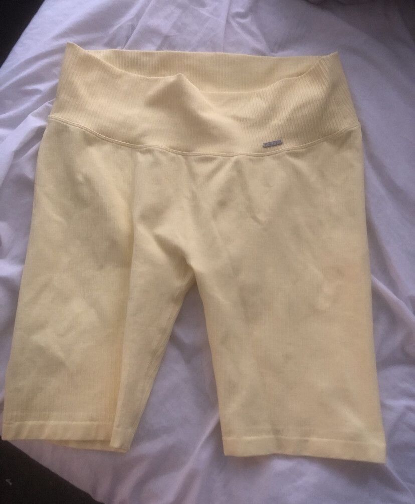 Aimn Yellow Bike Shorts