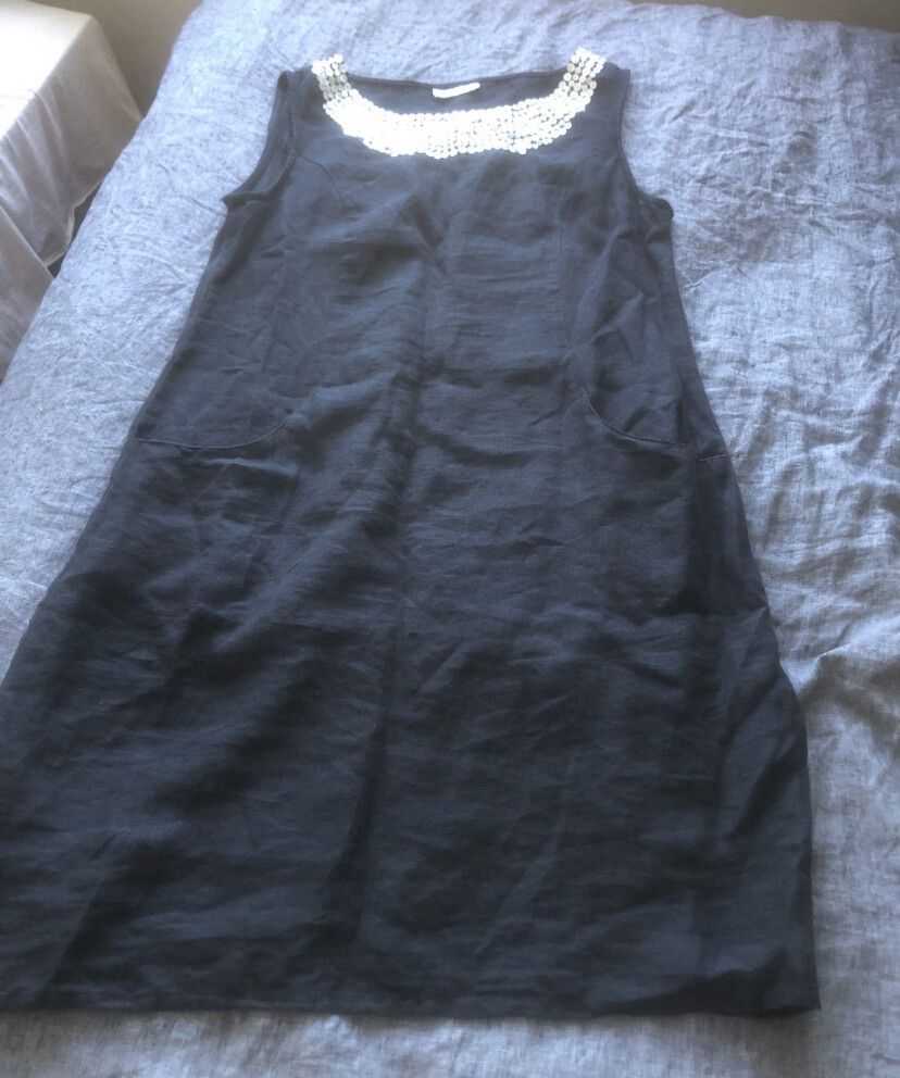 Wallace Cotton Blue  Dress Size M