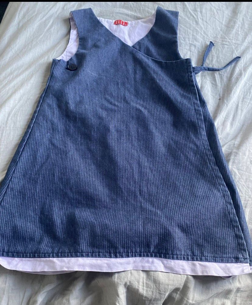 Elle Blue Pinstripe Dress (5)