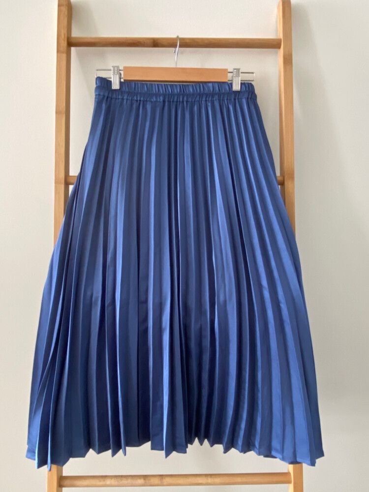 Dotti Blue Pleated Skirt Size 10