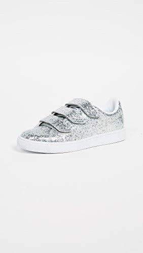 silver glitter sneakers