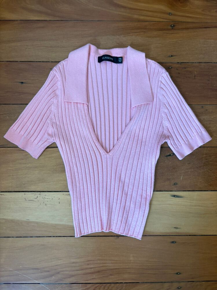 Glassons Pink Knit Top