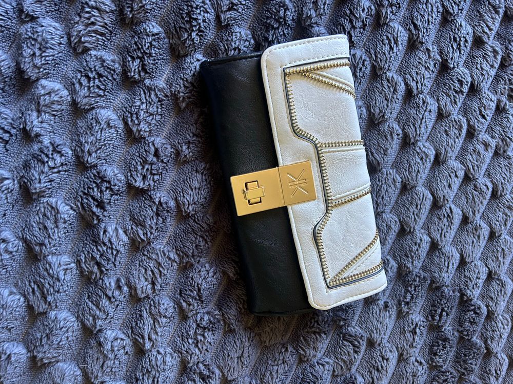 Kardashian Collection Black and White Wallet