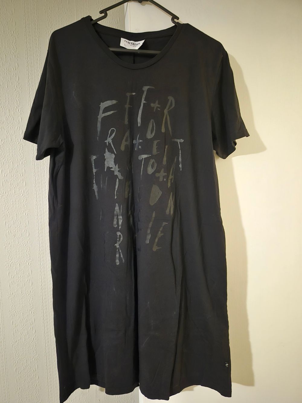 Federation Black T-Shirt Dress