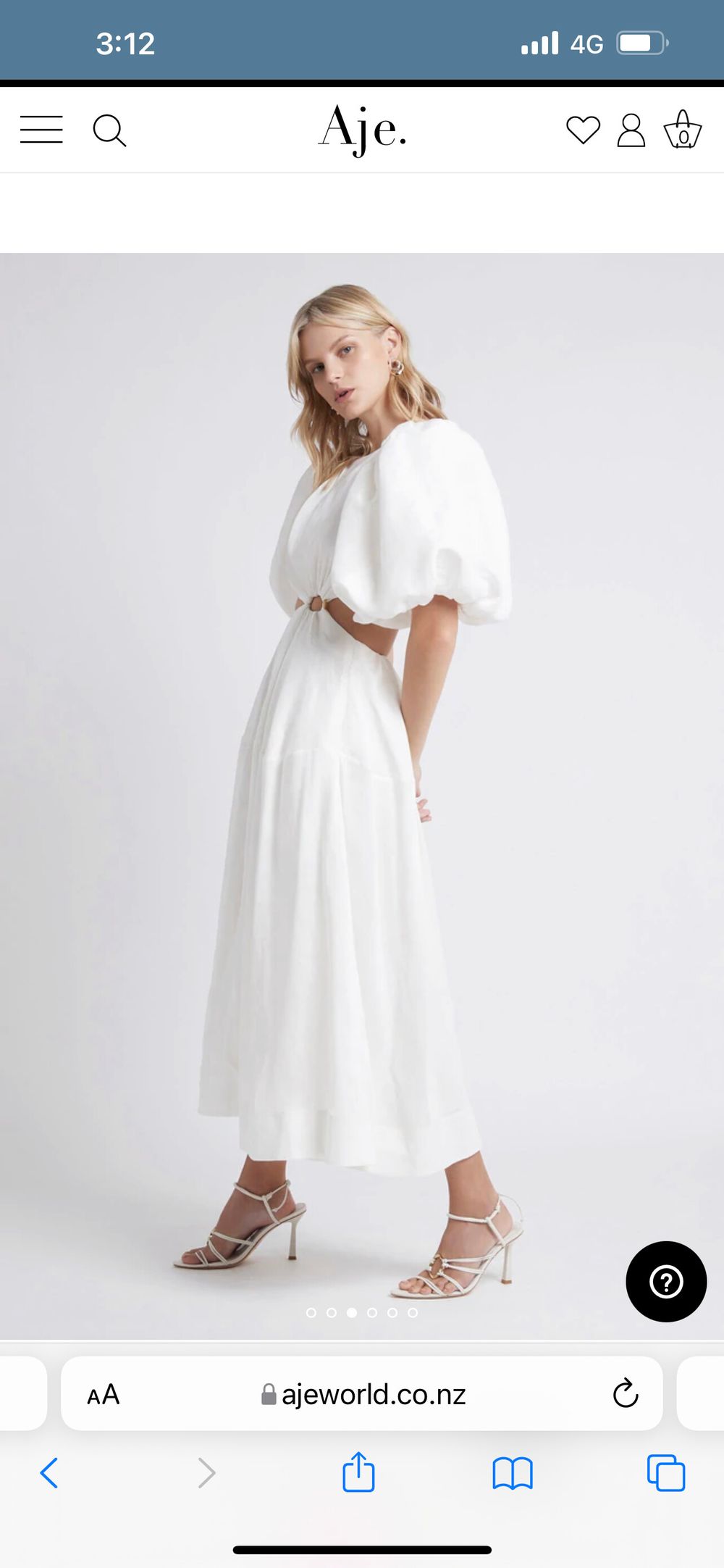 vanades cut out ring midi dress AJE VANADES CUTOUT RING MIDI DRESS SIZE AUS 8 / US 4