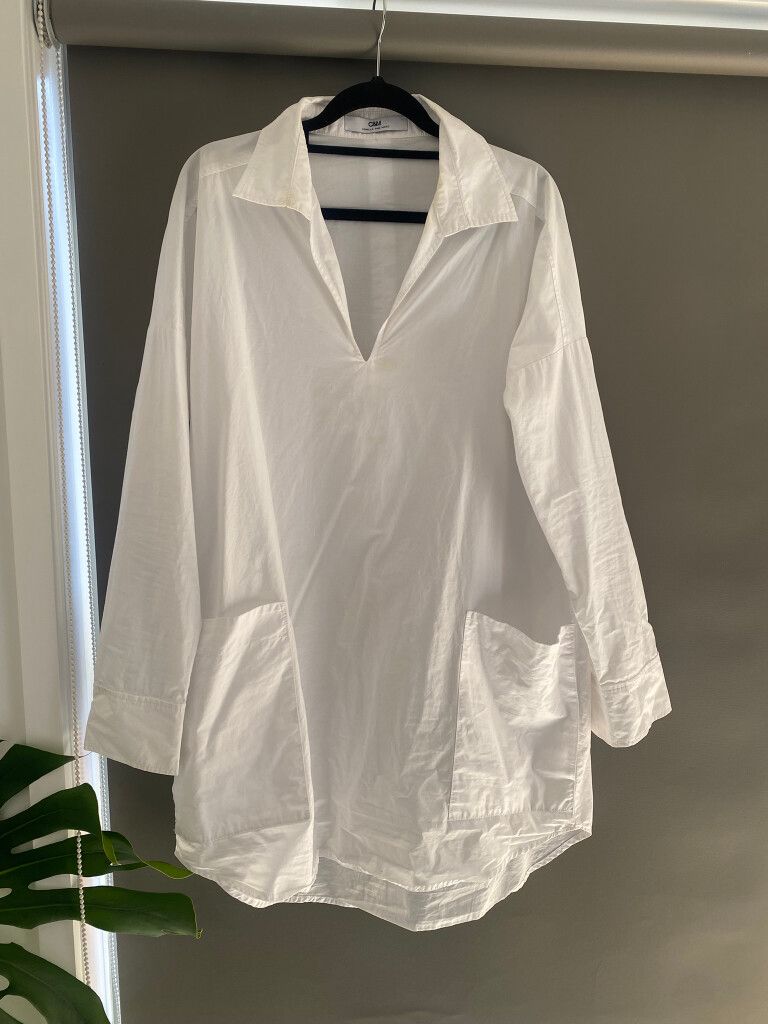 camilla and marc white shirt dress Camilla And Marc Peyton Mini Shirt Dress In White