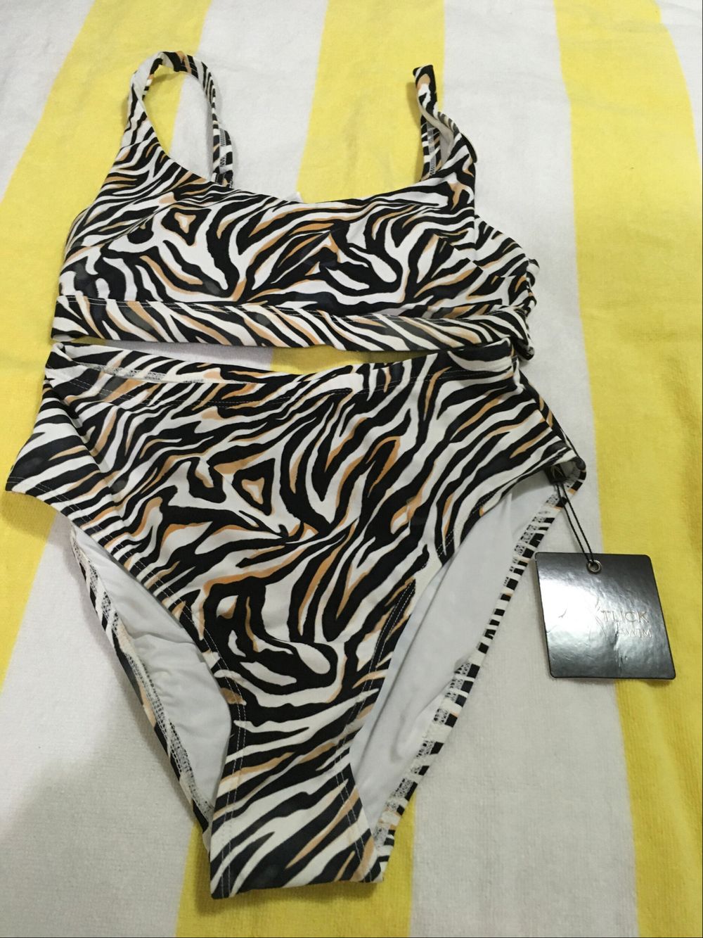 Zebra Print Bikini Set