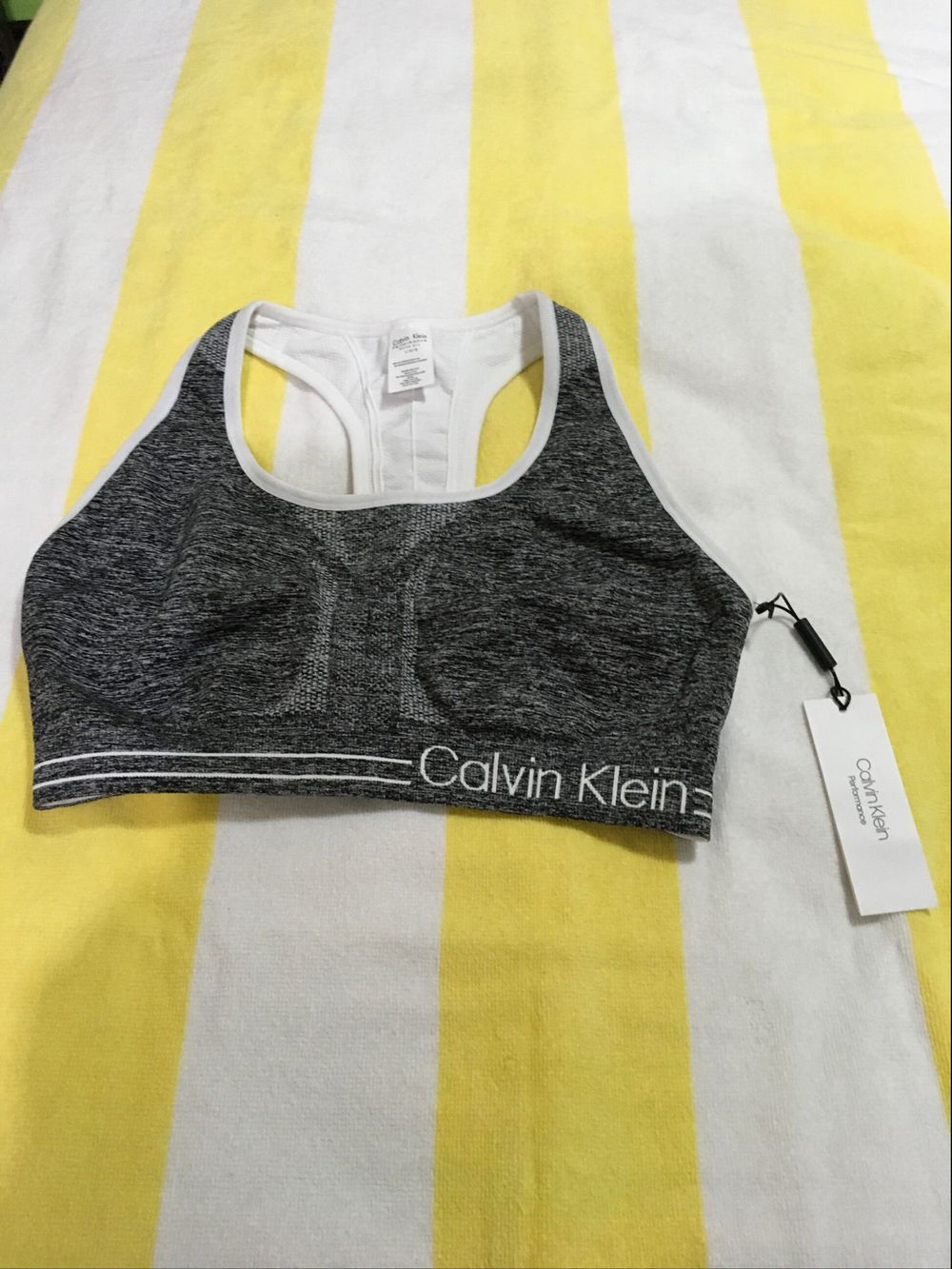Calvin Klein Grey Crop Top