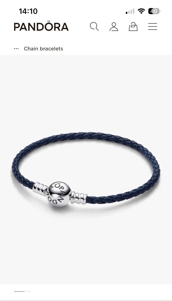 Pandora leather bracelet