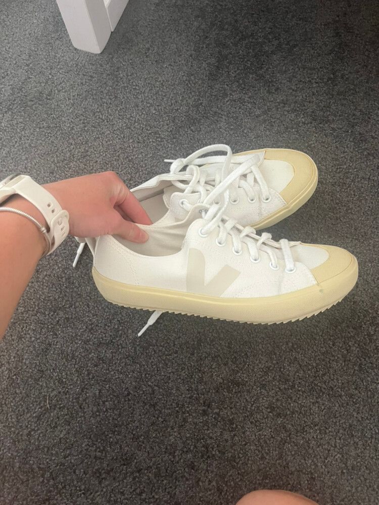 Veja white shoes