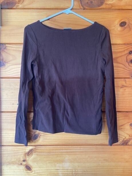 Locale Brown Long Sleeve Top