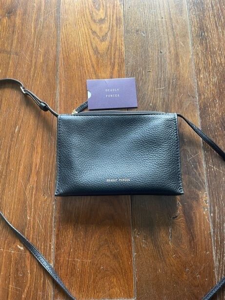 Deadly Ponies Black Crossbody Bag