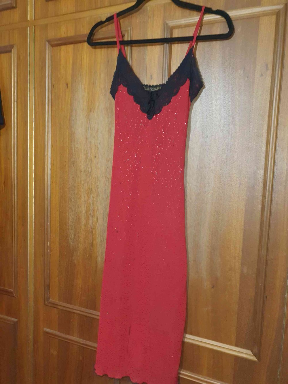 Wheels & Doll Baby Red Sequin Slip Dress