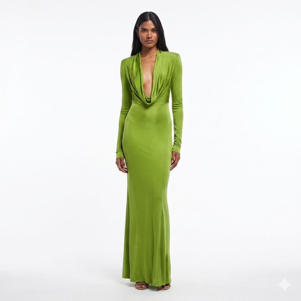 rat and boa odessa green dress RAT & BOA Green Odessa Jacquard Maxi Dress UK M – Reliked