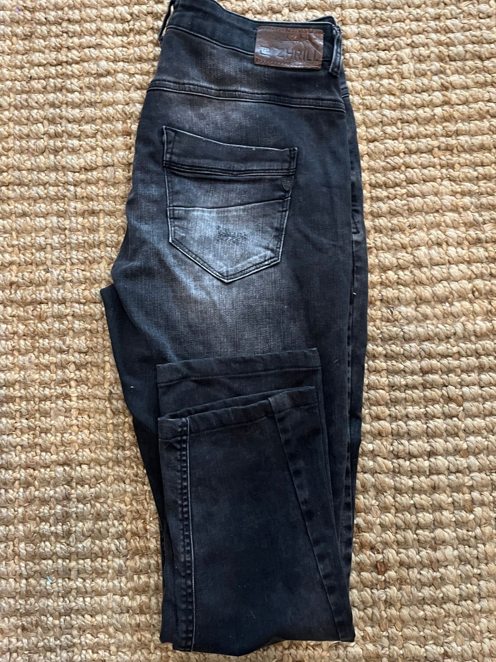 ZHRILL Black Distressed Jeans