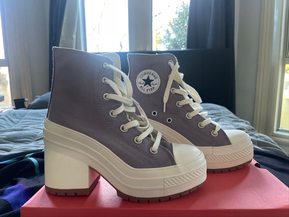 靴 CONVERSE CHUCK 70 DE LUXE HEEL H 6.5 Chuck 70 De Luxe Heel