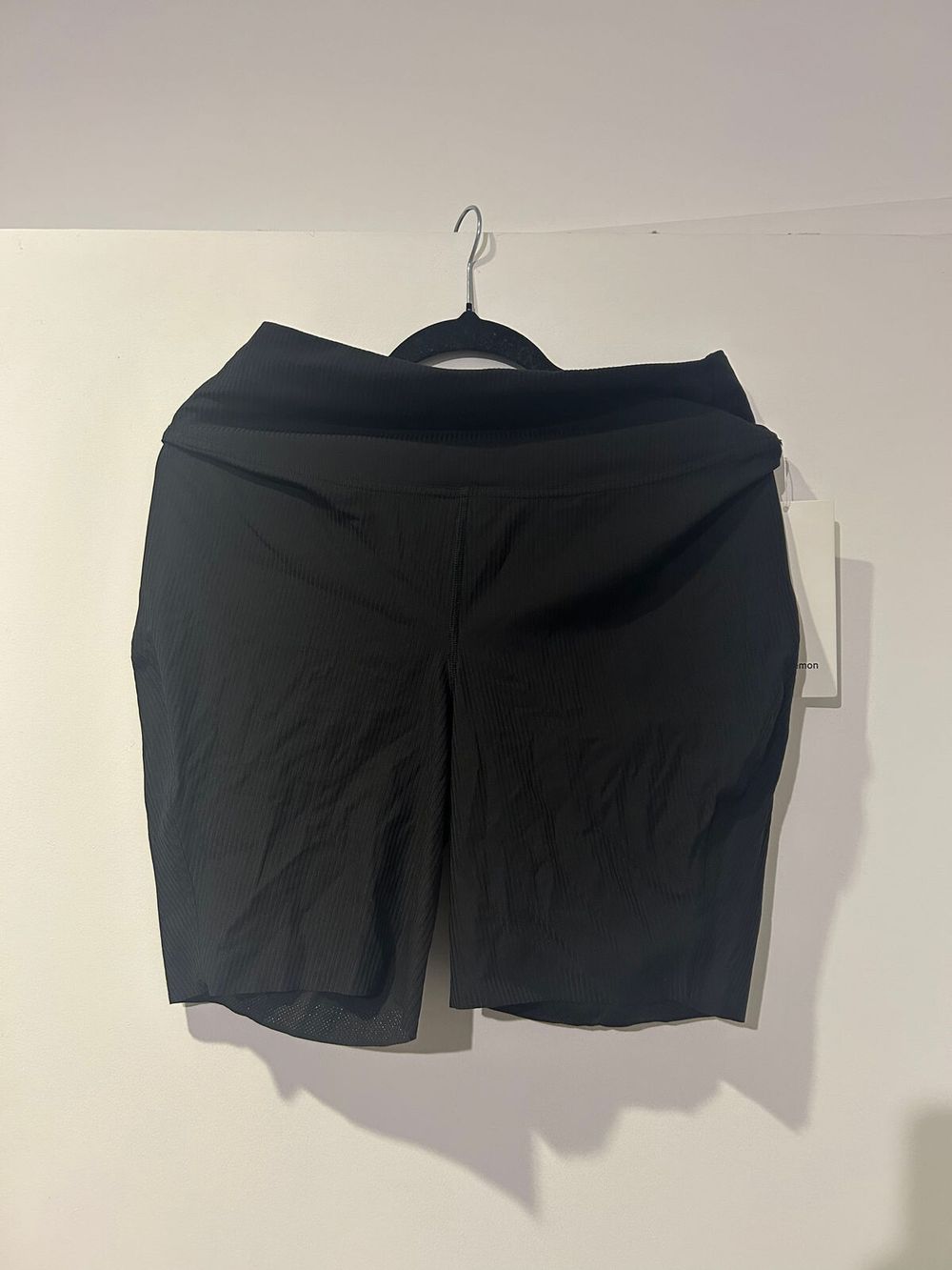 Lululemon Base Pace High-Rise Ribbed Short 8" - Black