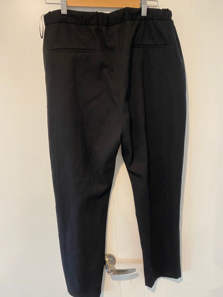 Cue Black Pleated Trousers