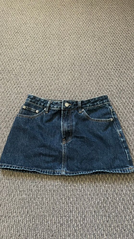 Dark blue glassons denim skirt
