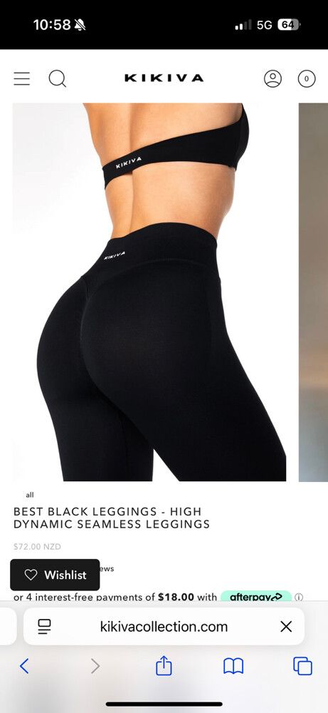 BLACK LEGGINGS - HIGH DYNAMIC SEAMLESS LEGGINGS