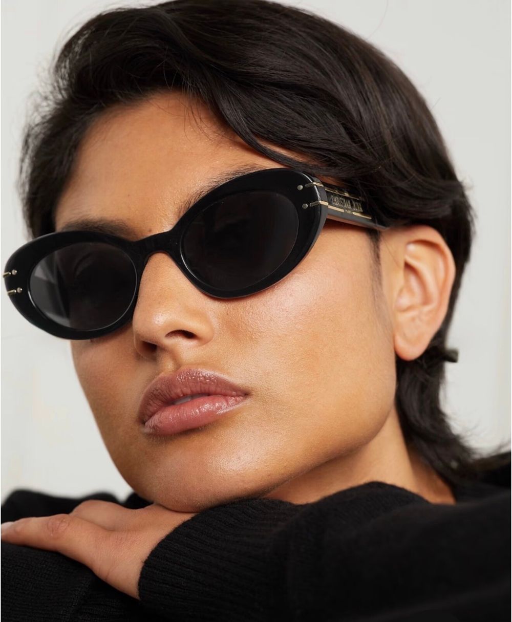Dior Signature B3U cat-eye acetate and gold-tone sunglasses