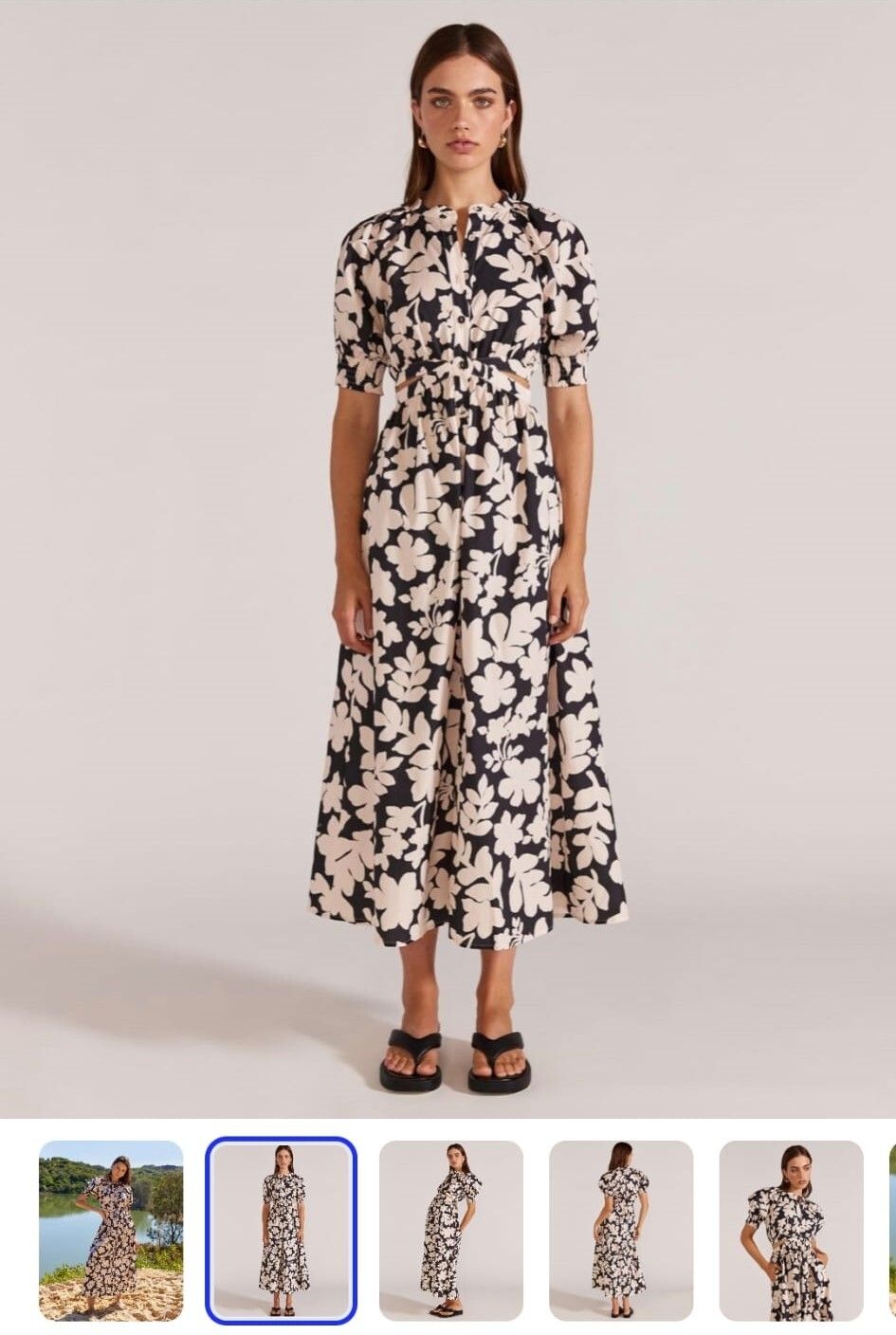 Selita Cut Out Midi Dress