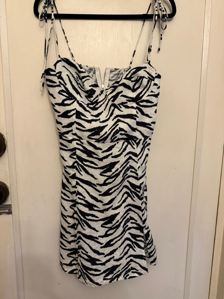 Zebra Print Mini Dress