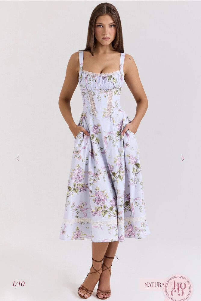 House of CB Kim Lilac Floral Dress