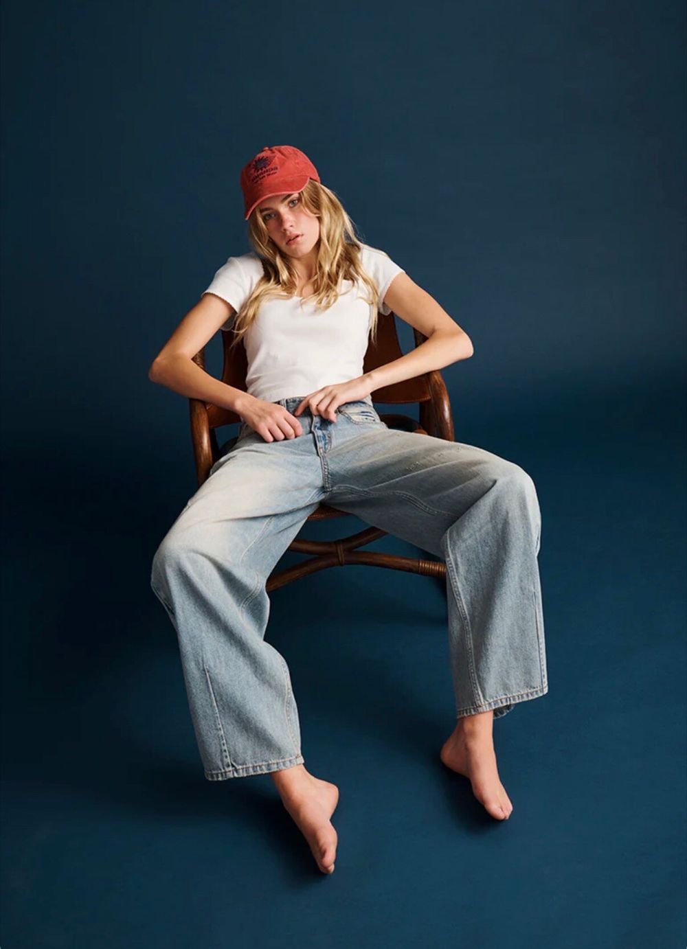 Ghanda Clothing Blue Wide Leg Jeans