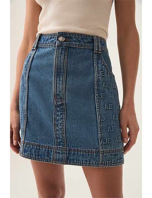 Aje Denim Mini Skirt 8