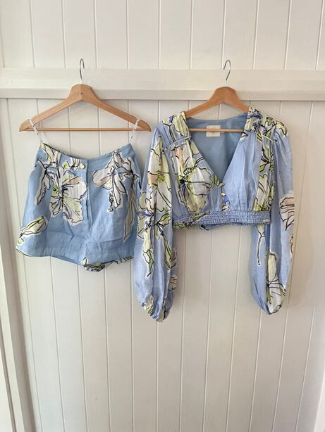 Aje Top And Shorts Set Size 12