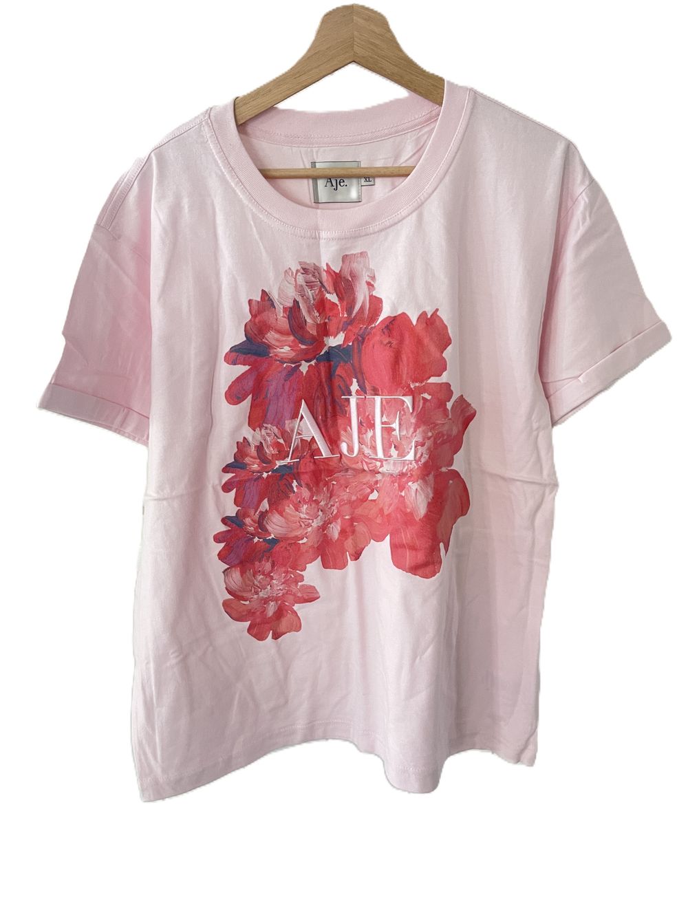 Aje pink Floral T-Shirt Size XL