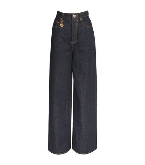 Zimmermann Dark Blue Wide Leg Jeans size 26