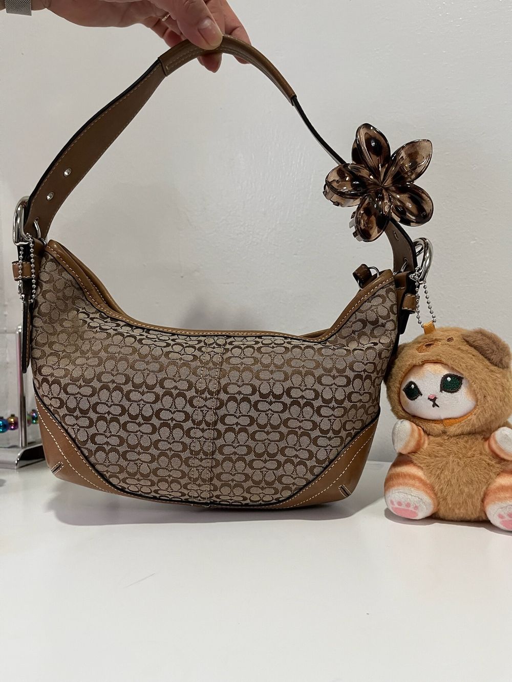 Authentic Vintage Y2K Coach Signature Baguette Mini Soho Hobo Bag