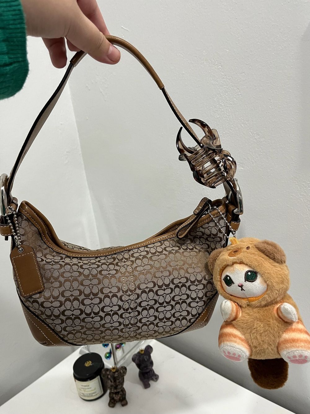 Authentic Vintage Y2K Coach Signature Baguette Mini Soho Hobo Bag
