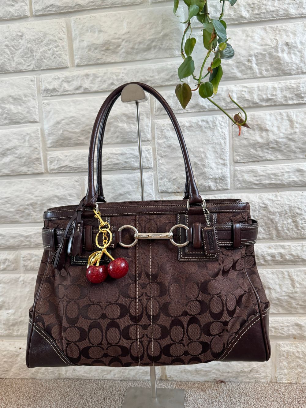 Authentic Vintage Coach Signature Hampton Satchel Bag
