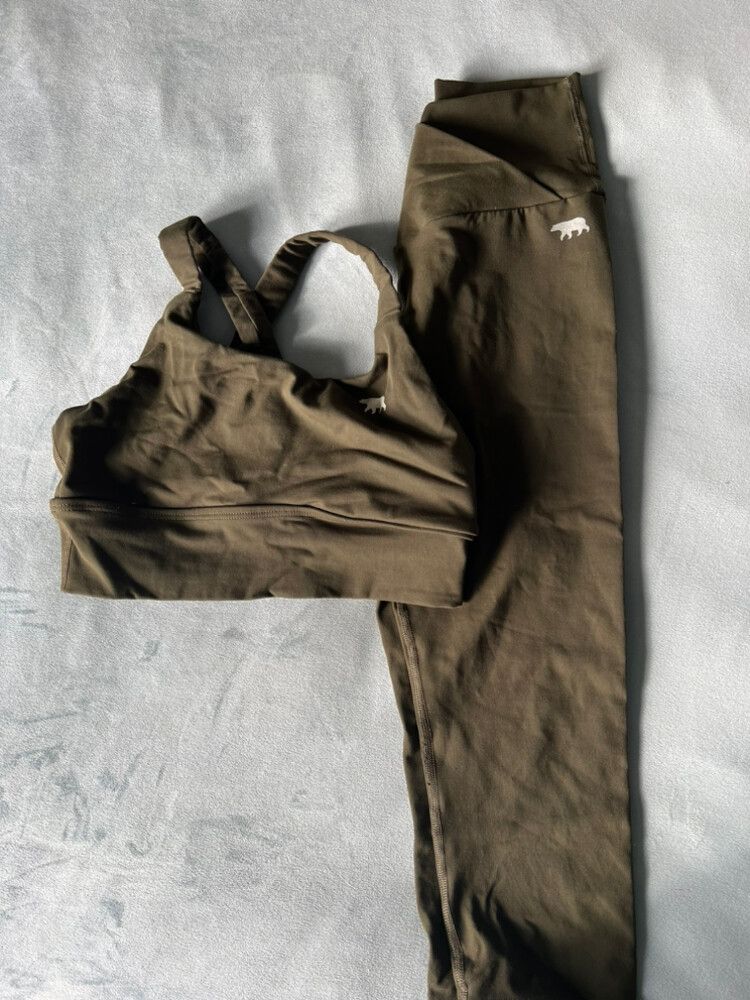 Running Bare Dark Olive Set