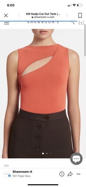 SIR Nadja Cut Out Tank size 2