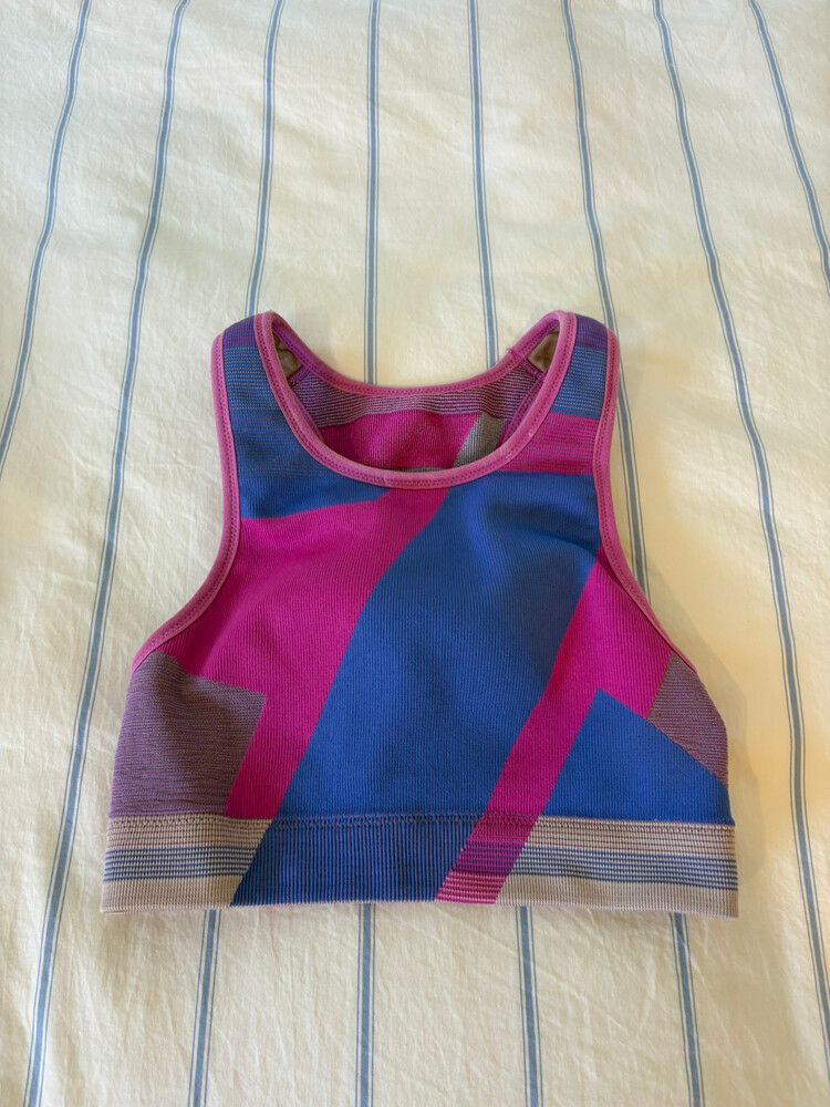 Nike Pink and Blue Sports Bra