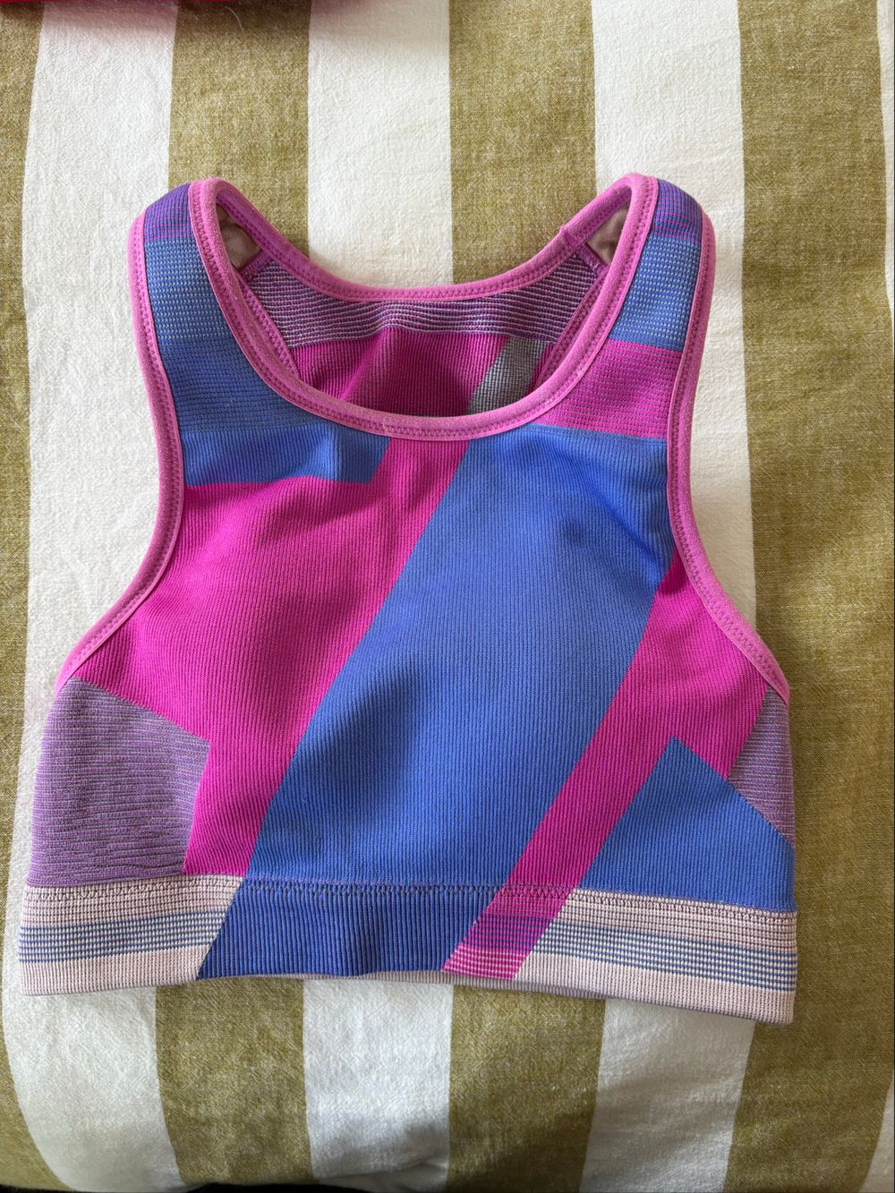 Nike Pink And Blue Dri-Fit Sports Bra