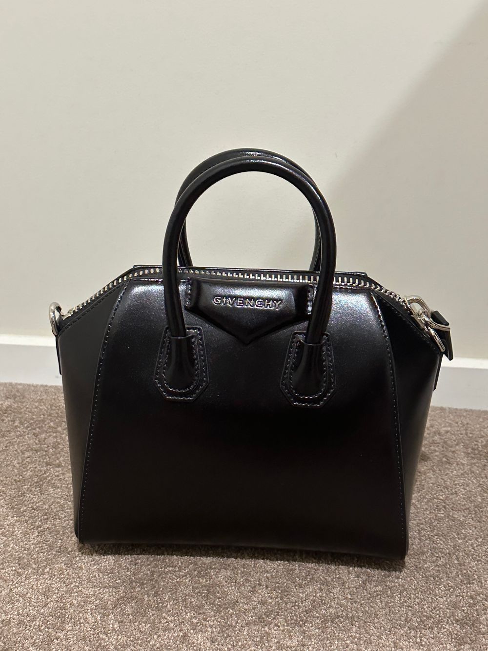 Mini Antigona in Box Leather