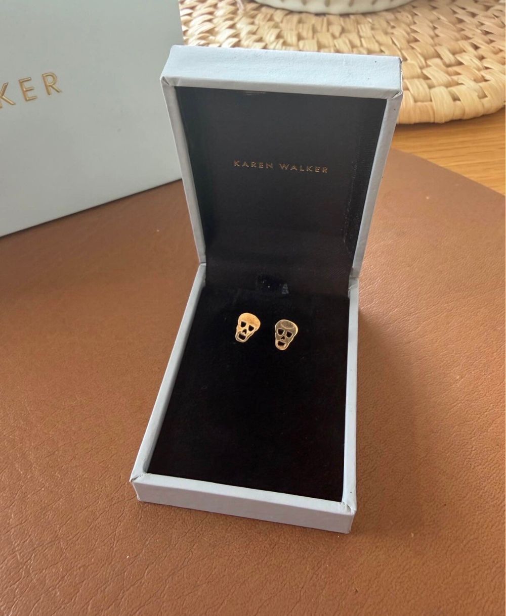 Karen Walker 9ct Mini Skull Studs