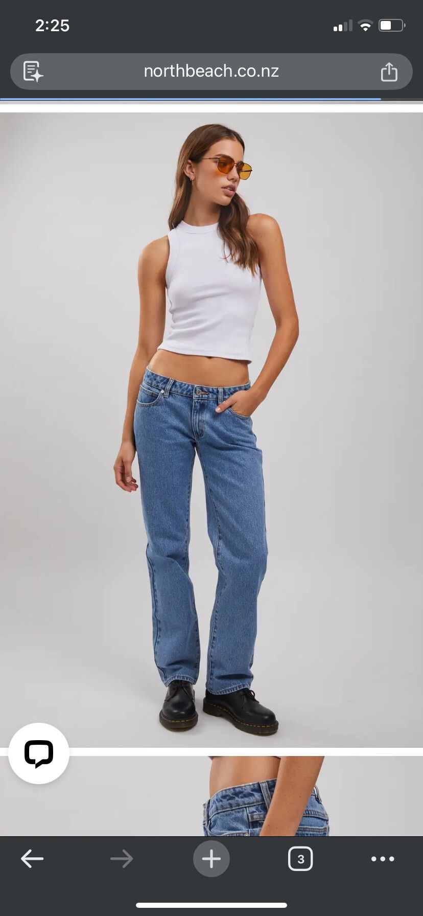A'99 Low Straight Blue Jeans