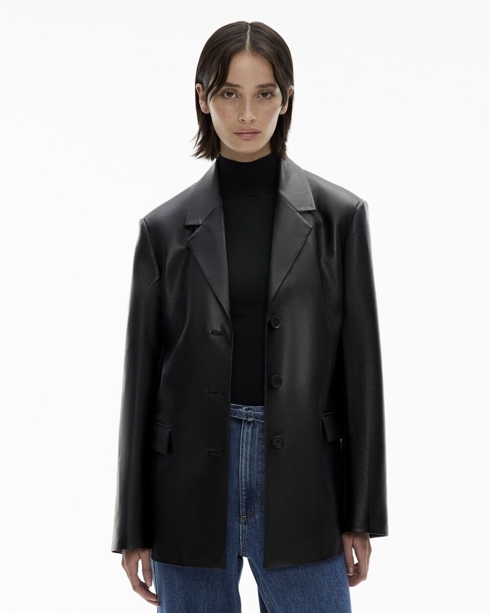 Witchery Leather Blazer
