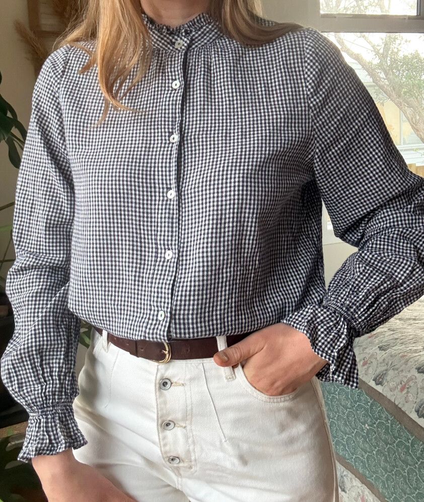 Whistle Black and White Gingham Shirt