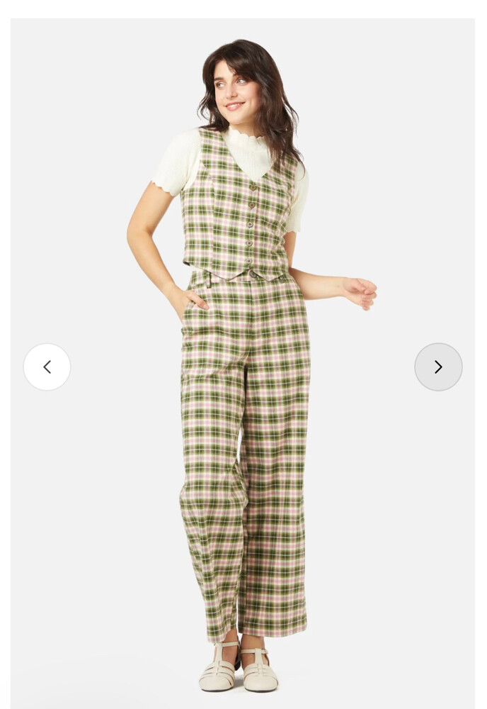 Princess highway plaid check pants