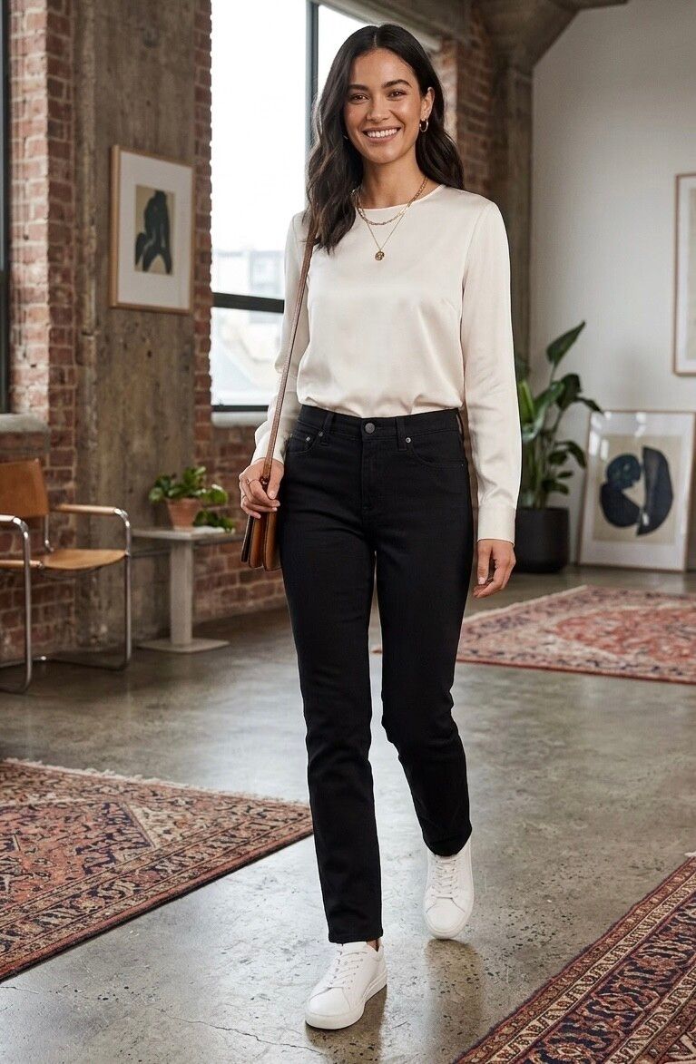 MAX Black Straight Leg Jeans NWOT