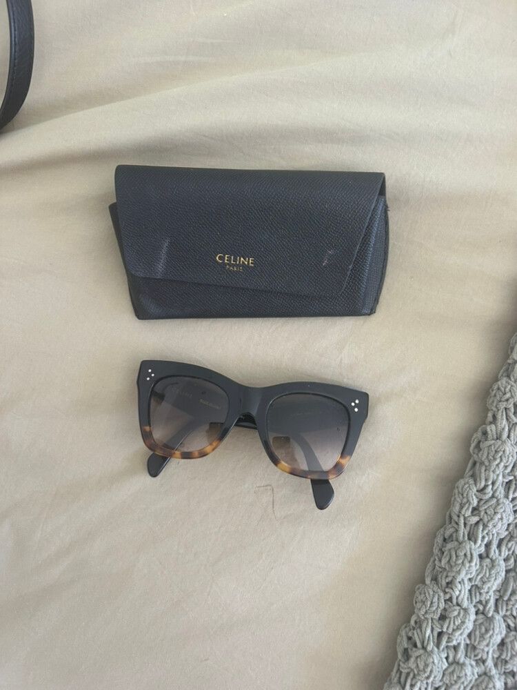 Celine Black Tortoiseshell Sunglasses
